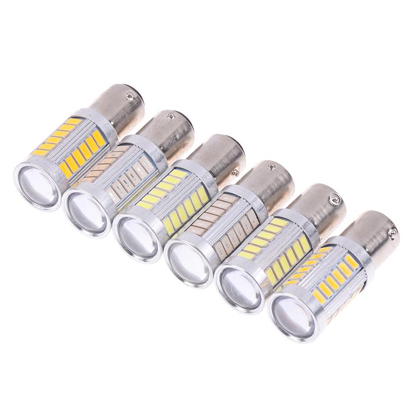 2 szt. 1156 1157 LED 5730 5630 33SMD T20 Żarówka LED do Samochodu Ciężarówki Atv Światło Kierunkowskazy Lampka Cofania DRL Żarówki