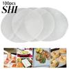 100Pcs Non Sticky Baking Paper Bread Snack Steamer Air Fryer Sheet Kitchen Tool