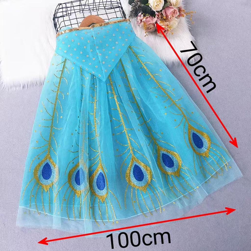 Frozen 2025 Princess Mesh Cape for Girls: Halloween Shawl for Little Ladies