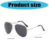 Elegant Metal Frame Pilot Sun Glasses Shatterproof PC Lens UV400 Sunproof Glasses For Women Men Driving And Cycling