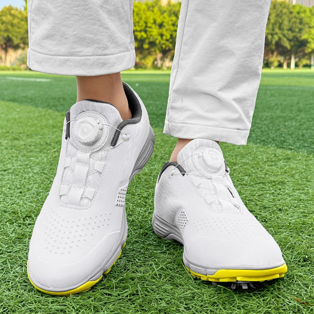 Professional Men's Golf Shoes Breathable Comfortable Mesh Upper Sports Sneakers for Golfing And General Training