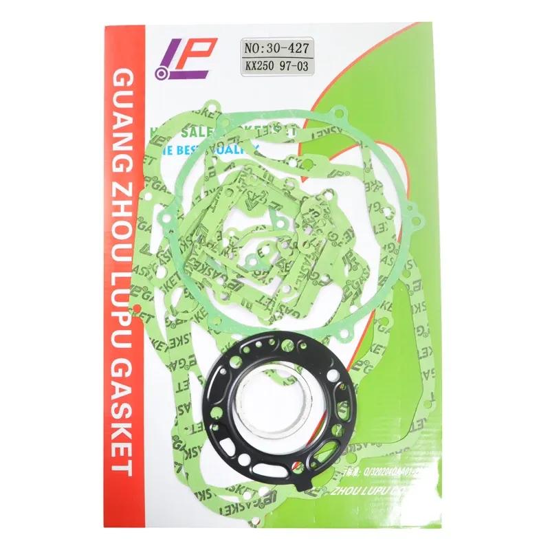 Motorcycle Engine Crankcase Clutch Covers Cylinder Gasket Kits For Kawasaki KX250 KX 250 1997 1998 1999 2000 2001 2002 2003