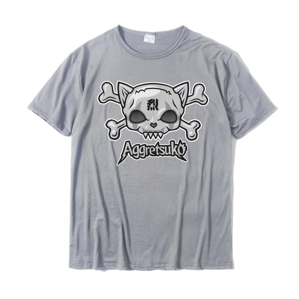 Aggretsuko Skull And Crossbones Tee Shirt Cotton Tops Shirts Funny Funky Normal Top TShirts Happy New Year