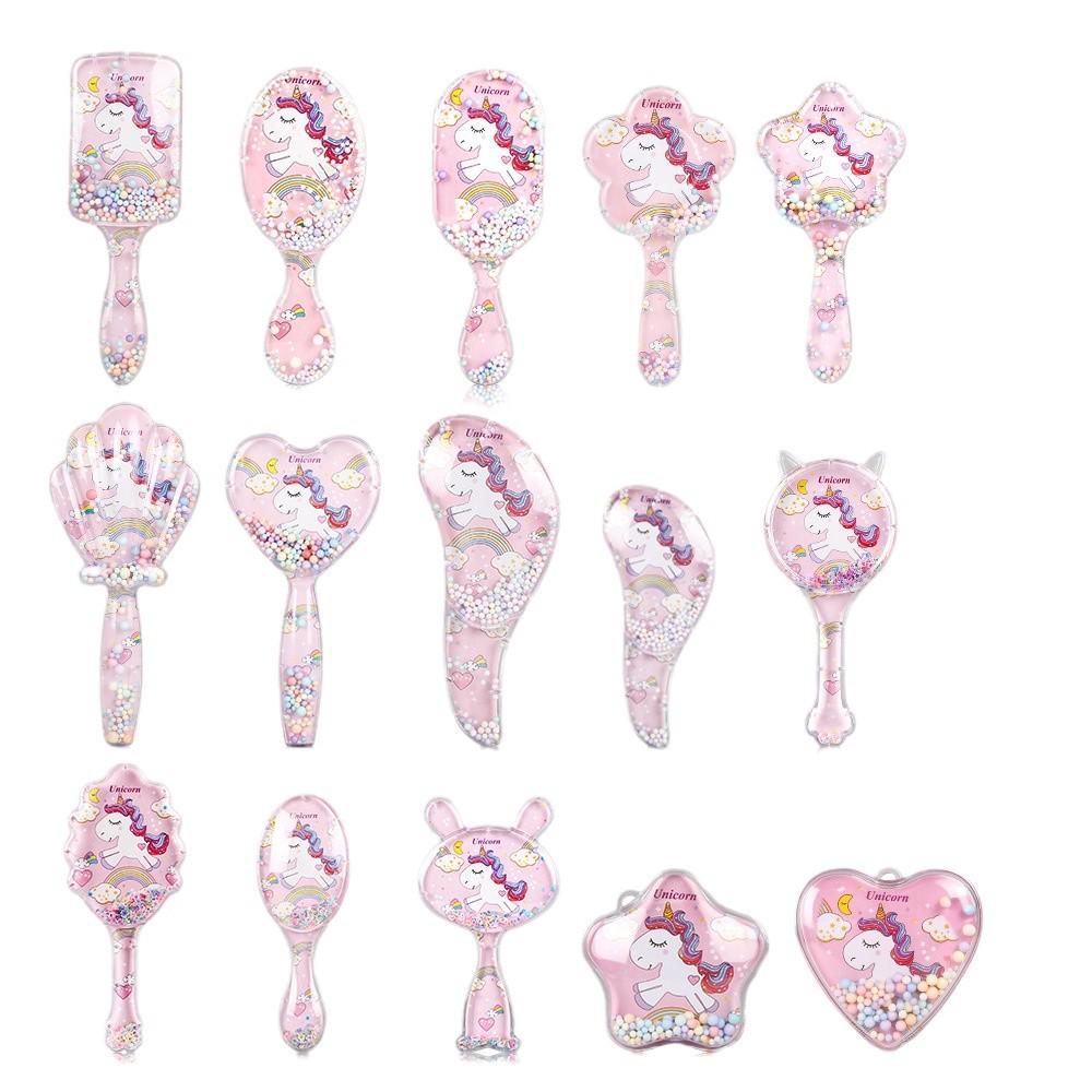 

Cute Unicorn Cartoon Anti-Tangle Children s Hair Comb - Airbag Cushion Massage 8851T (Small)