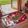 Christmas Custom Name Printed Square Area Rug Soft Non Slip Floor Carpet For Bedroom Holiday Gift