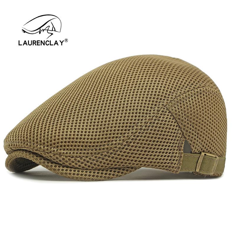 Boina de Malla Fina de Verano: Gorra de Visera de Pato Transpirable para Hombre y Mujer - Boina Retro de Estilo Coreano para el Sol