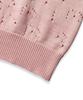 DOFFJASON Chic Sleeve Punching Knit Pink