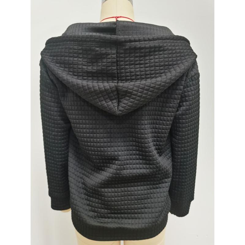 Women S Long Sleeve Hooded Zip Up Sweatshirt Coat