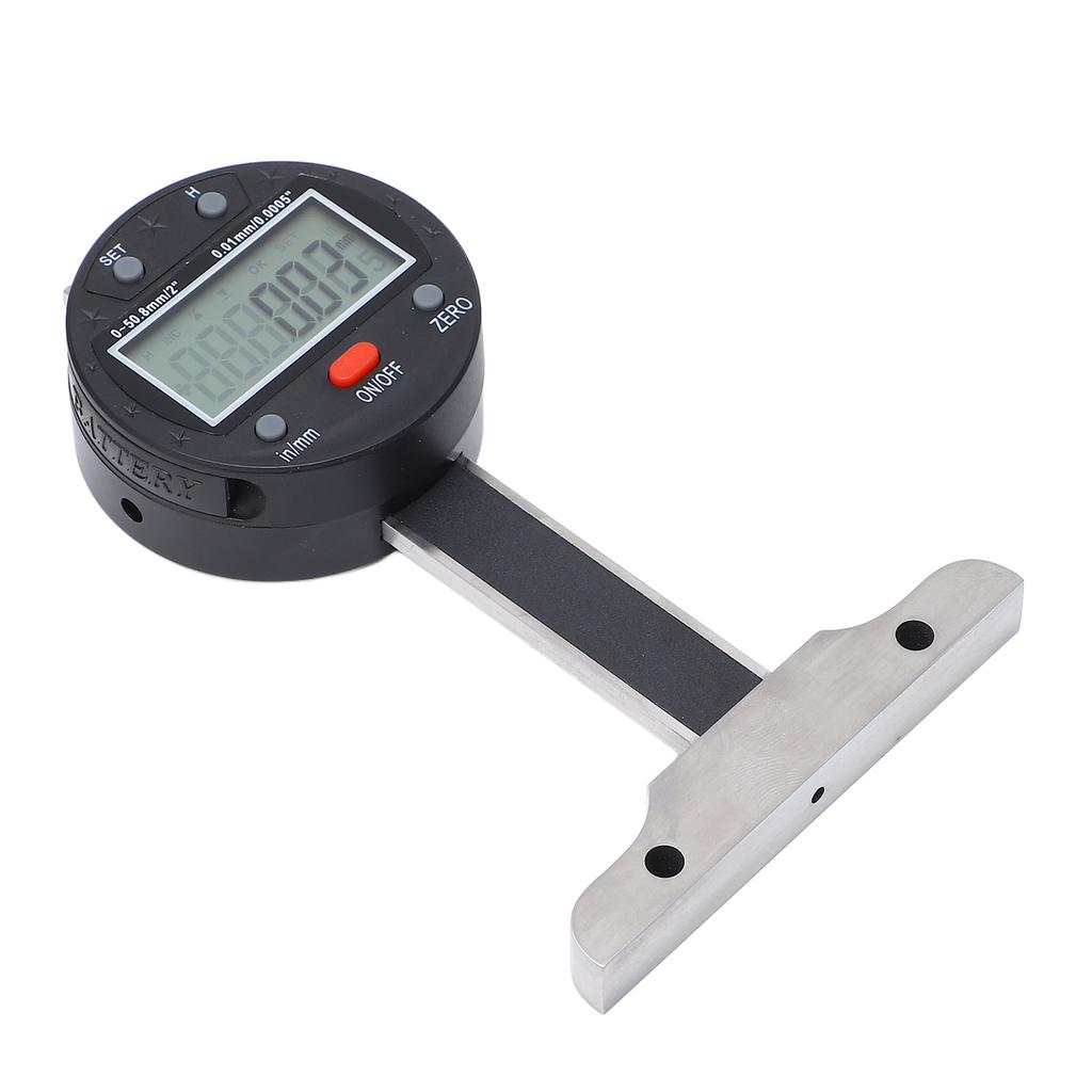 Digital Depth Gauge 0 50.8mm 0 2in Range 0.01mm 0.0005in Accuracy LCD Display Electronic Depth Meter with USB Port