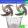 Universal Electric Meat Grinder Blade Holder with Four/Six Leaf Blades