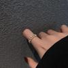 Trendy Geometric Zircon Twist Open Ring - Hot-Selling Fashion Statement