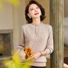 Pastel Women's Plus Velvet Warm Knitted Pullover Sweater
