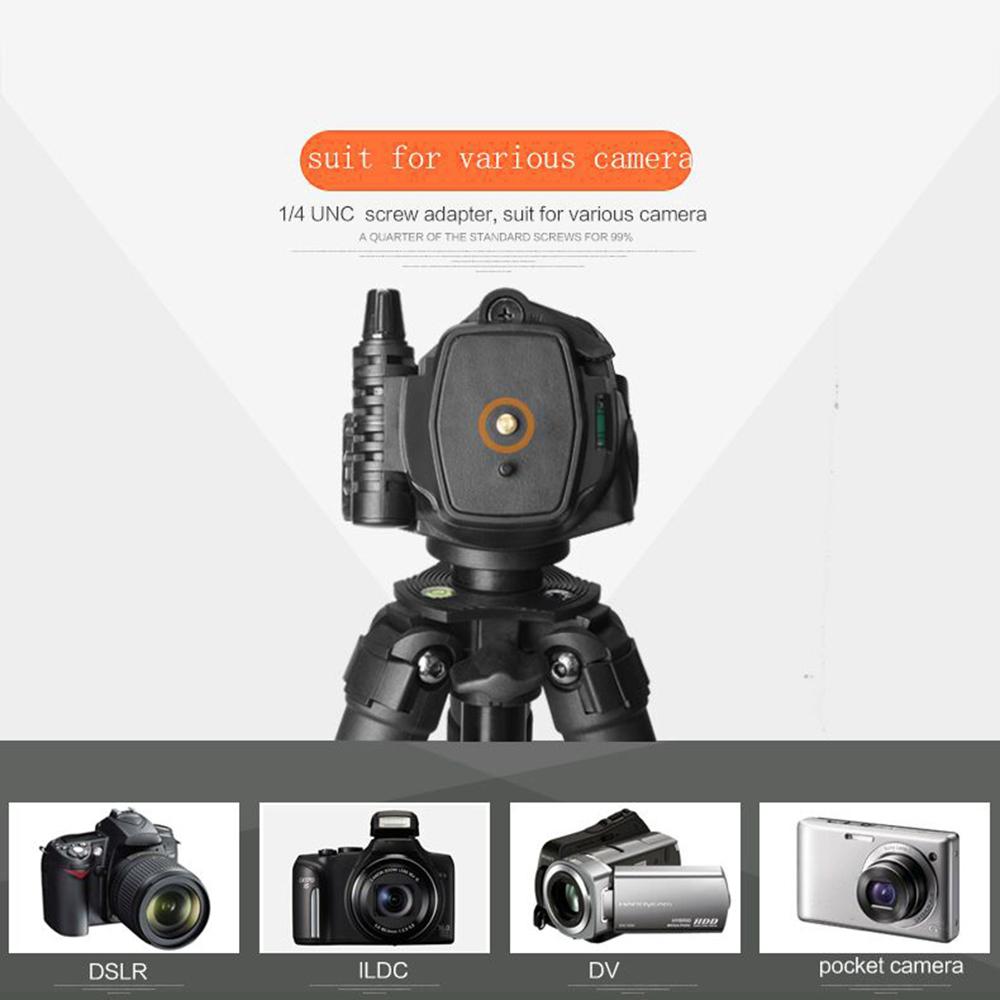 

QZSD Damping Panhead Adjustable Height Aluminum Alloy Mini Tripod with Level and Compass Type A