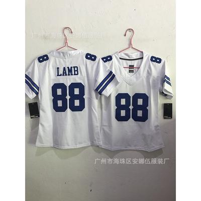 Dallas Cowboys Koszulka Piłkarska dla Dzieci Bawełna Mieszanka Koszulka Sportowa dla Dzieci Strój Treningowy / Meczowy