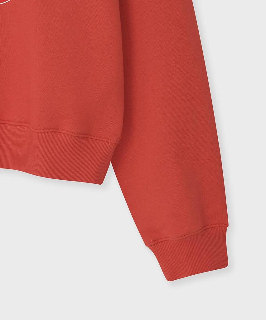 FALLETT Flower Drawing Sweatshirt Red
