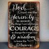 Retro Style Metal Wall Plaque Sign for Home Decor