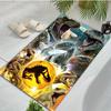 800g Heavy Duty Dinosaur Mat,Vibrant T-Rex Velociraptor Digital Print, Large Size for Indoor Outdoor Living Room Kitchen Camping