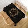 VIKAMA Bosque Estrellado Pentáculo Tela de Altar de Tarot Corona Natural Mantel Ritual de Mesa Tapete de Meditación de Brujería para Lectura de Tarot