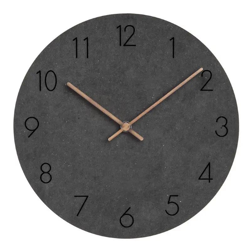 Nordic Wood Wall Clock Living Room Silent Quartz Elegant Kitchen Clock Modern Big Clocks Wall Digital Home Decor Relogio De Parede Gift FZ997