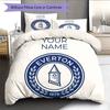 Custom Name,Everton FC Pattern Bedding Home Decoration Birthday Gift ( 1 Duvet Cover + 2 Pillowcase, Without Core),fan Merchandise.