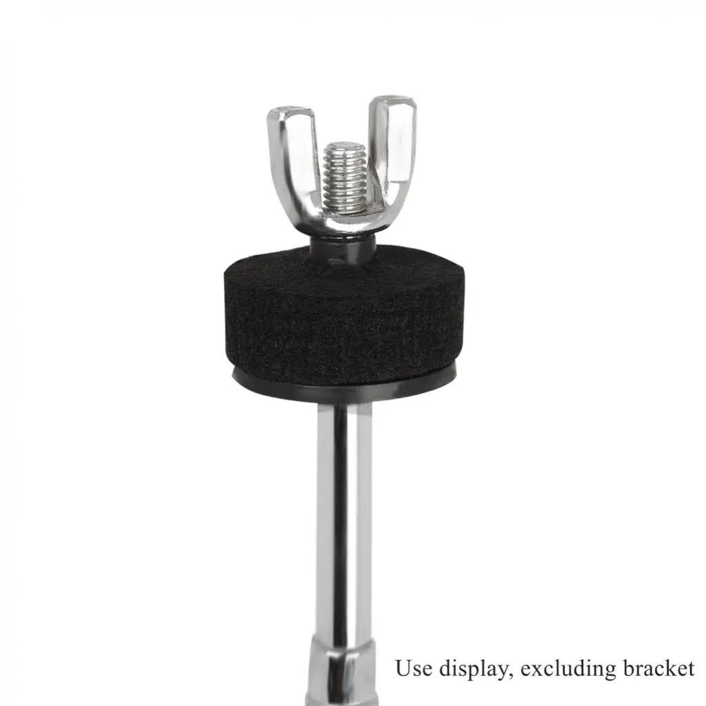 10pcs Plastic Drum Felt Cymbal Stand Sleeves Black Sleeve Set for Drum Set Good Performance Percussion Instruments Accessories