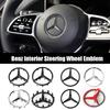 1 Stück 52/58mm Auto Lenkrad Mittel-Emblem Aufkleber für Mercedes Benz AMG W212 W213 W177 CLE GLA W222 GLC GLB W203 W210 W220