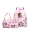 Kpop Witch Hunter Backpack Lunch Bag Pencil Case Set Student Animation Fashion School Bag Pencil Case Lunch Bag