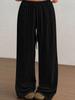 Women's Wide Leg Pants Casual Loose Waist Drawstring Pants Autumn Fashion