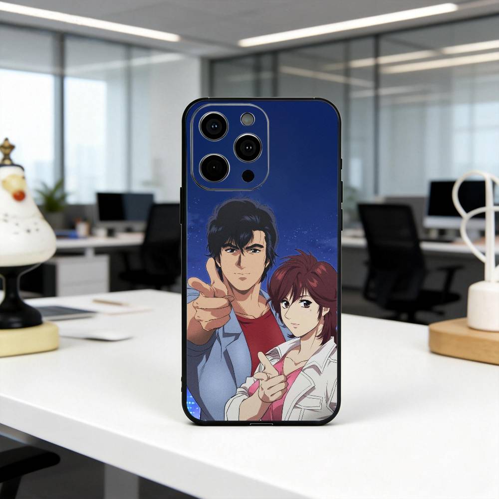 C-City S-Saeba Ryo H-Hunter-chsr Phone Case For iPhone 17, 16,15,14,13,12,11 Plus,Pro Max, Others Soft Black Cover