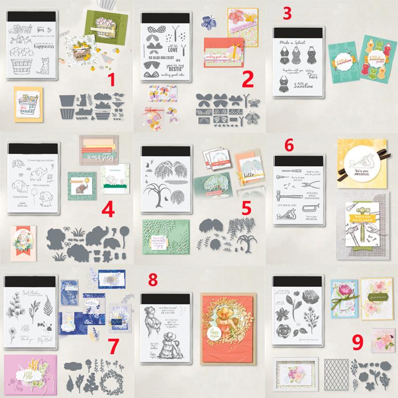 

Набор штампов, прозрачные силиконовые штампы для DIY альбома для скрапбукинга, декоративная прозрачная штемпельная бумага