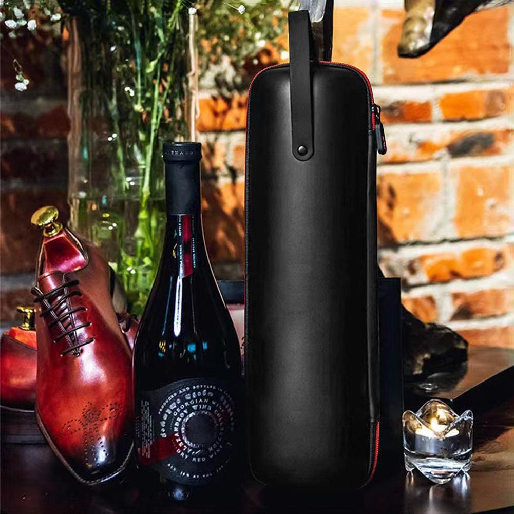 EVA Bærbar Vinveske Støtsikker Kjøler Isposer med Håndstropp Ølkjøleposer Isolasjon Oppbevaring Vinkasse for Fest Reise
