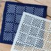 9/32 Stück Sashiko Stickschablone DIY Geometrisches Patchwork Schablone Wiederverwendbare PET Schablone Handarbeit Stickerei Handwerkszeug