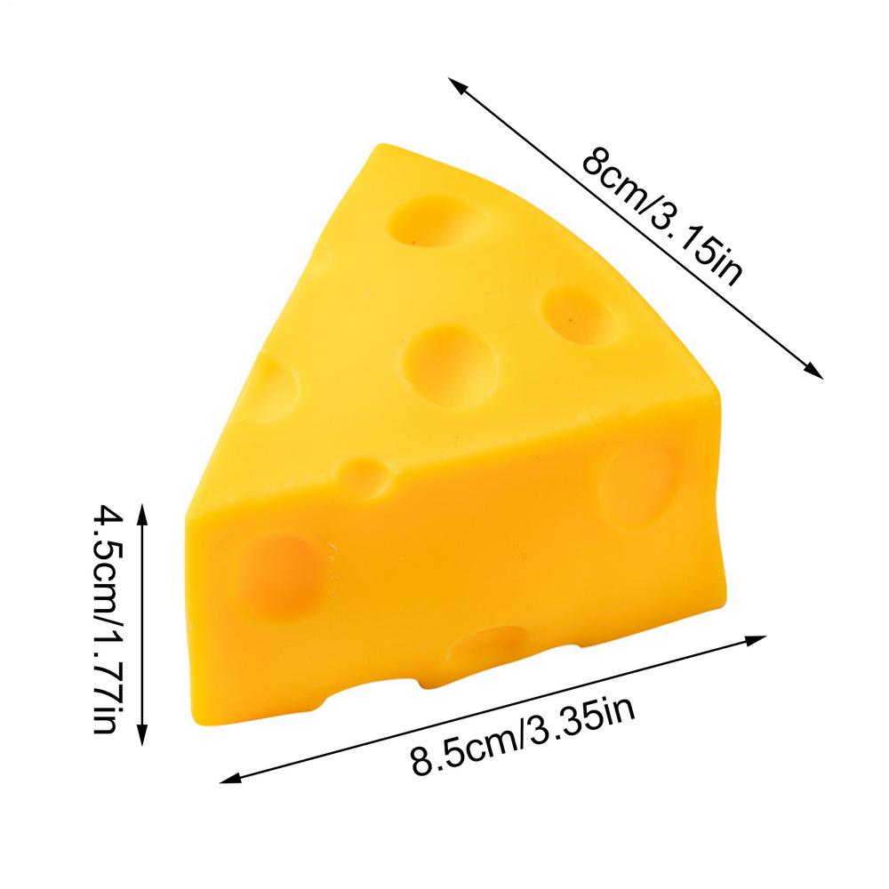 Soft Squeeze Toys Squishy Simulated Cheese Squeeze Toy Food Sensory Toy Soft Stress Relief Slow Rising Fidget Squeeze Toy