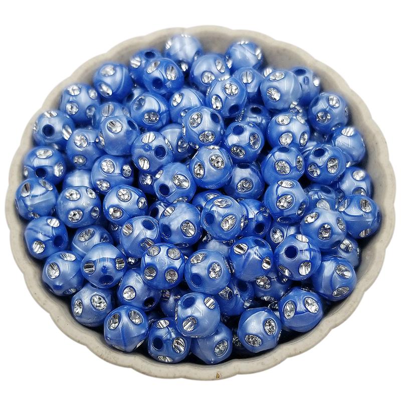 

Свободные бусины с бриллиантами и кристаллами, кулон ярких цветов, разделитель, подвеска, сделай сам, для изготовления ювелирных изделий, оптовая продажа, 40 шт., 8 мм, ожерелье, браслет