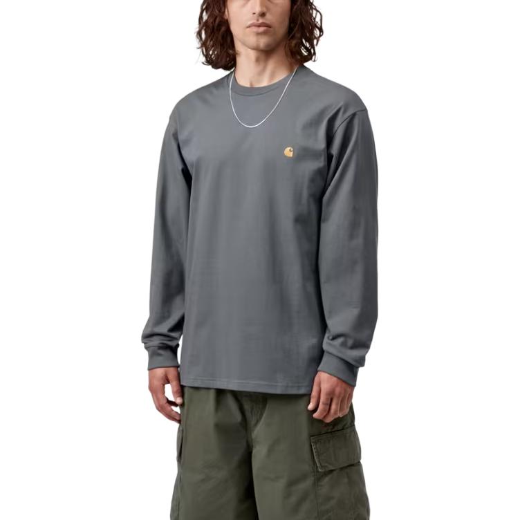 Carhartt WIP SS26 L/S Chase T-Shirt Loose Logo Letter Long Sleeve T-Shirt Unisex Tops I026392-3TS-XX