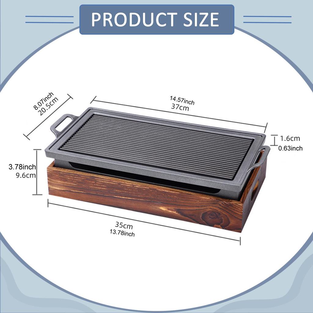 Pan Barbecue Grill Cookware Practical Aluminum Alloy Outdoor Grilling Griddle for Travel