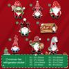8pcs Christmas Cartoon 3D Refrigerator Stickers Decorations Santa Claus Tree Reindeer Magnetic Dressing Supplies Fridge Magnet