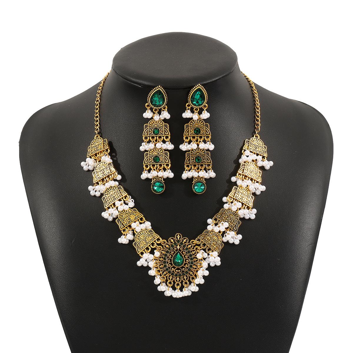 

Fashion Jewelry For Women s Set зелений