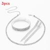Water Diamond Bridal Jewelry Set With Necklace Earrings Bracelet And Ring For Weddings