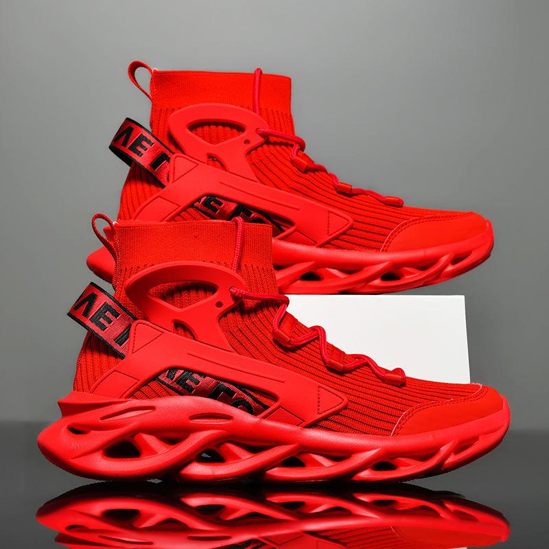 Blade shoes men s spring men s shoes Guochao casual Putian shock-absorbing running shoes men s tide shoes men s Guochao sports shoes 39 красный
