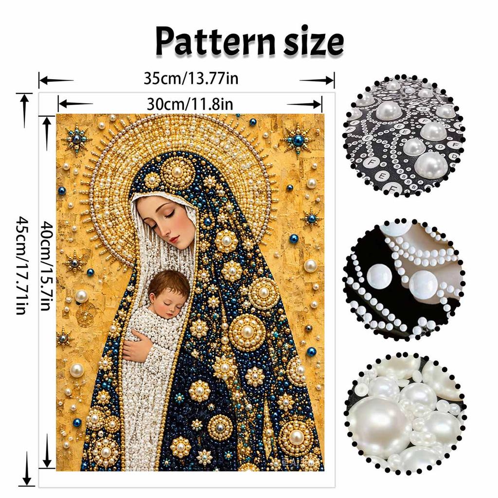 DIY 3D Pearl Diamond Painting Art Set Virgin Mary Home Decor Art Set Wall Art
