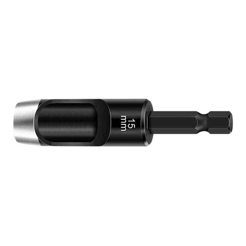 Leather Hole Punch 1/4inch Handle Extended Hex Shank Drill Carbon Steel Hollow Punch for Fabric and Leather Working