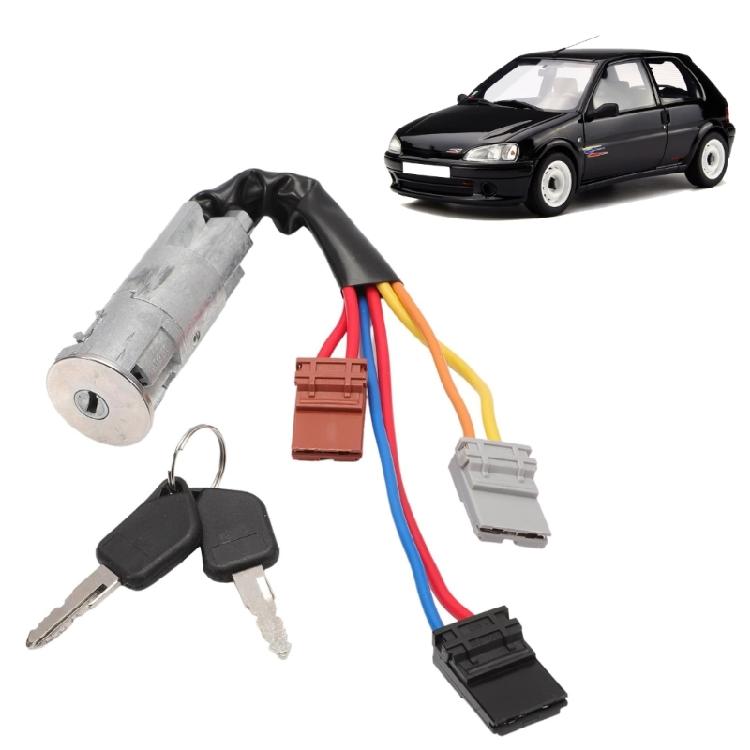 Car Ignition Switch Easy Installation for 106 405 Automotive Accessories Replacement Starter Switch with 2 Keys