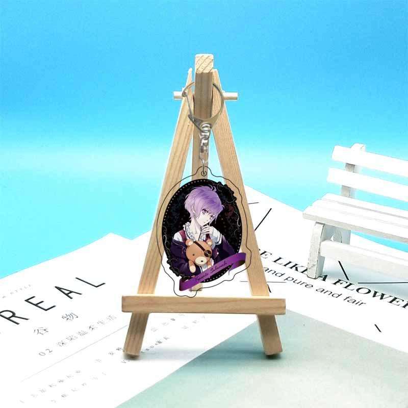 6cm Diabolik Lovers Anime Chaîne Acrylique Komori Yui Ririe Sakamaki Ayato Mukami Cosplay Chaînes Acryliques Pendentif Sac Décoration 6 cm white