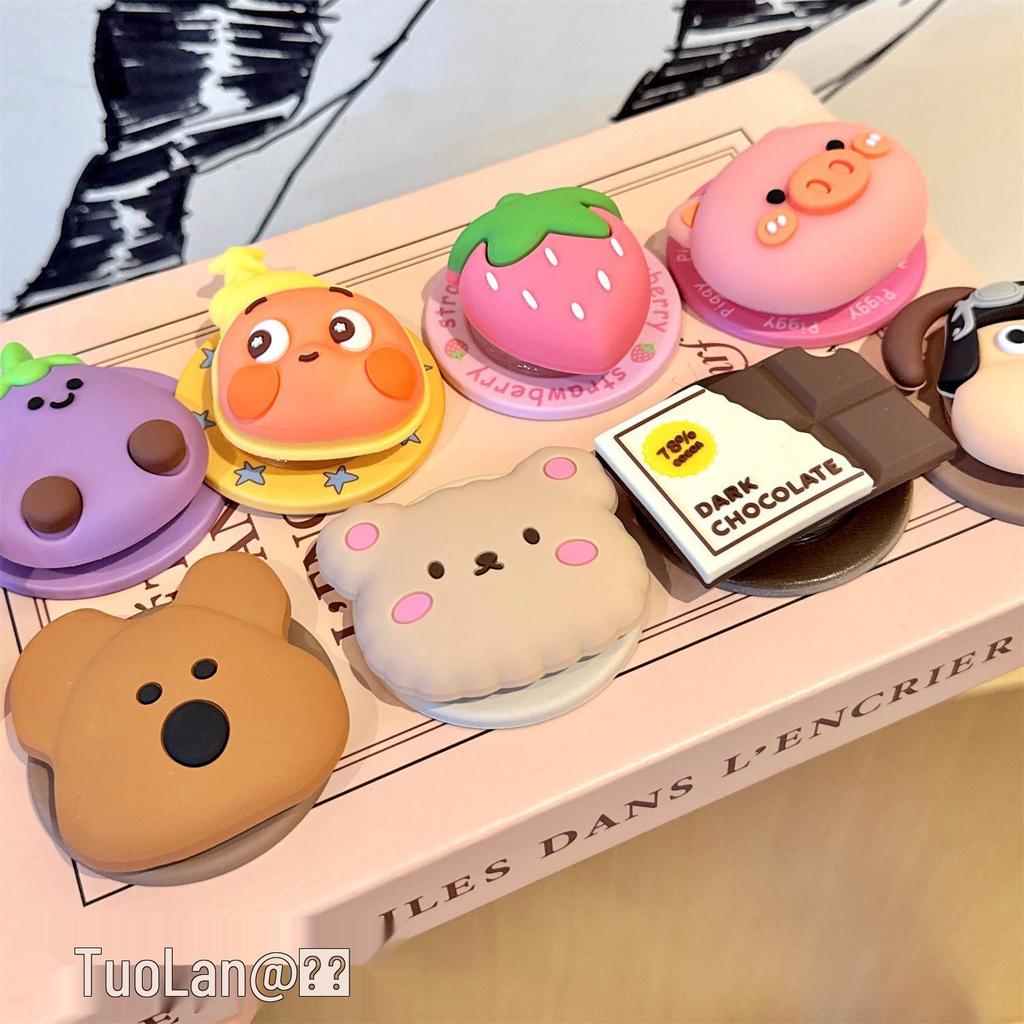 Korean 3D Silicone Cartoon MagSafe Stand with Strong Magnetic Adsorption