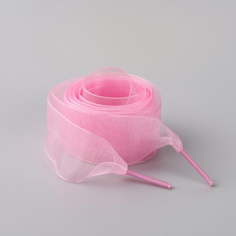 1Pair Women's Soft Casual Flat Shoestrings for Sneaker 2.5CM Wide Shoe Accessories Shoe Laces Silk Satin Ribbon Shoelaces
