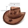 Sternverzierter Homburg Maillard Styling Hut Geschenke für Freund Hut Breiter Rand Unisex Tragbar für Treffen Foto Requisiten