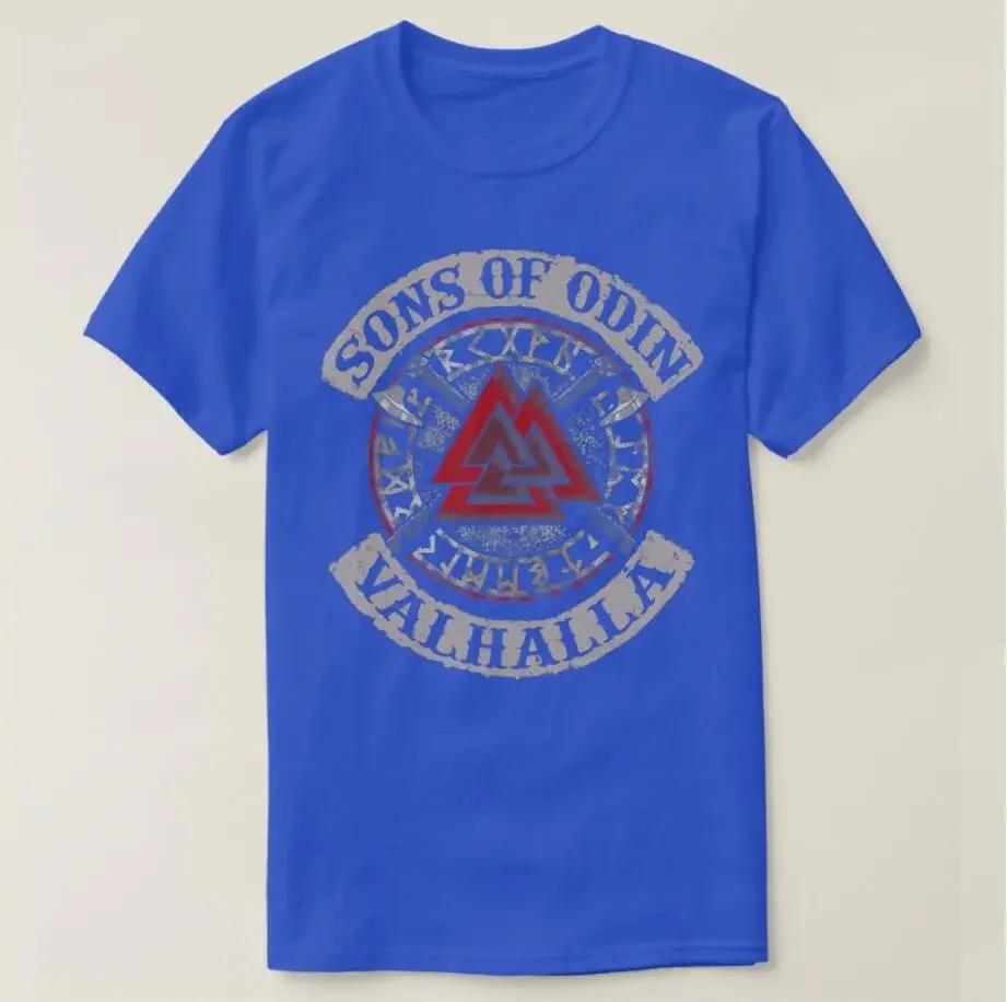 

Nordic Warrior Son of Odin Valhalla Valknut Rune TShirt 100 Cotton ONeck Short Sleeve Summer Casual Mens Tshirt Size S3XL S