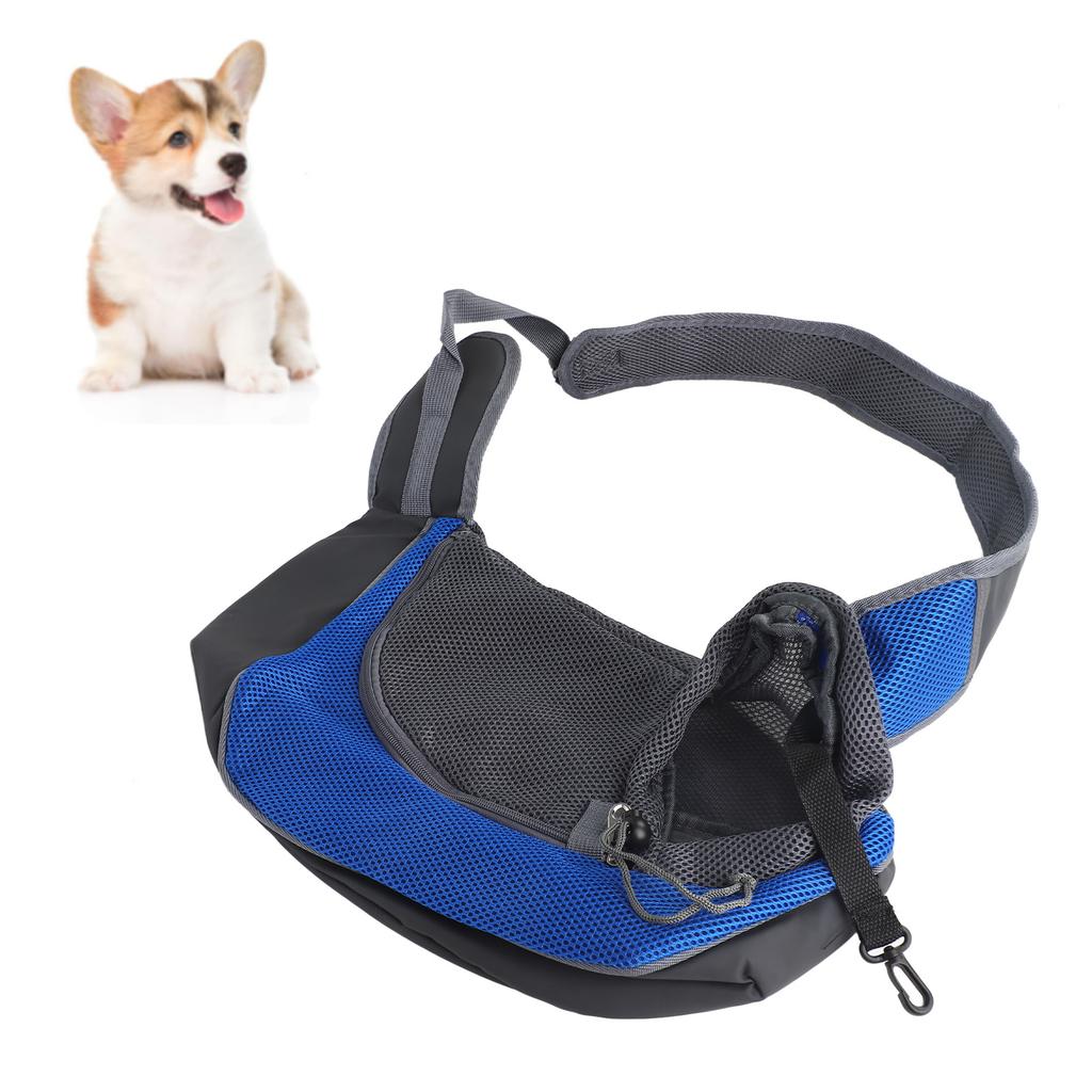 Pet Carrying Sling Breathable Large Zipper Opening Polyester Cat Puppy Shoulder Carrier Bag for