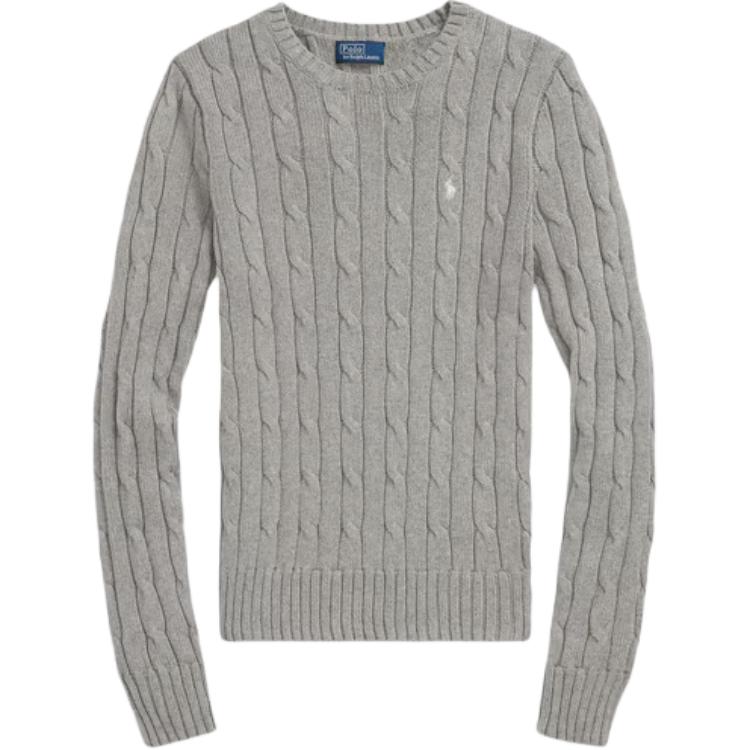 

Polo Ralph Lauren Вязаный свитер с круглым вырезом и длинными рукавами Женский свитер 211971795-001 S